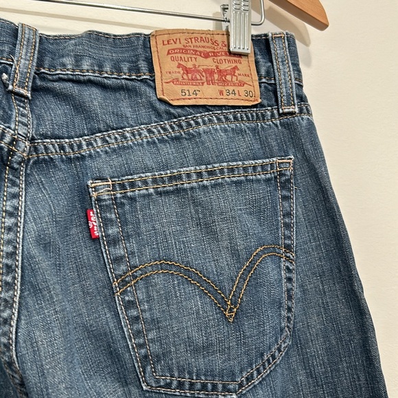 Levi’s 514 Jeans Mens Size 34 Slim Straight - Picture 9 of 11